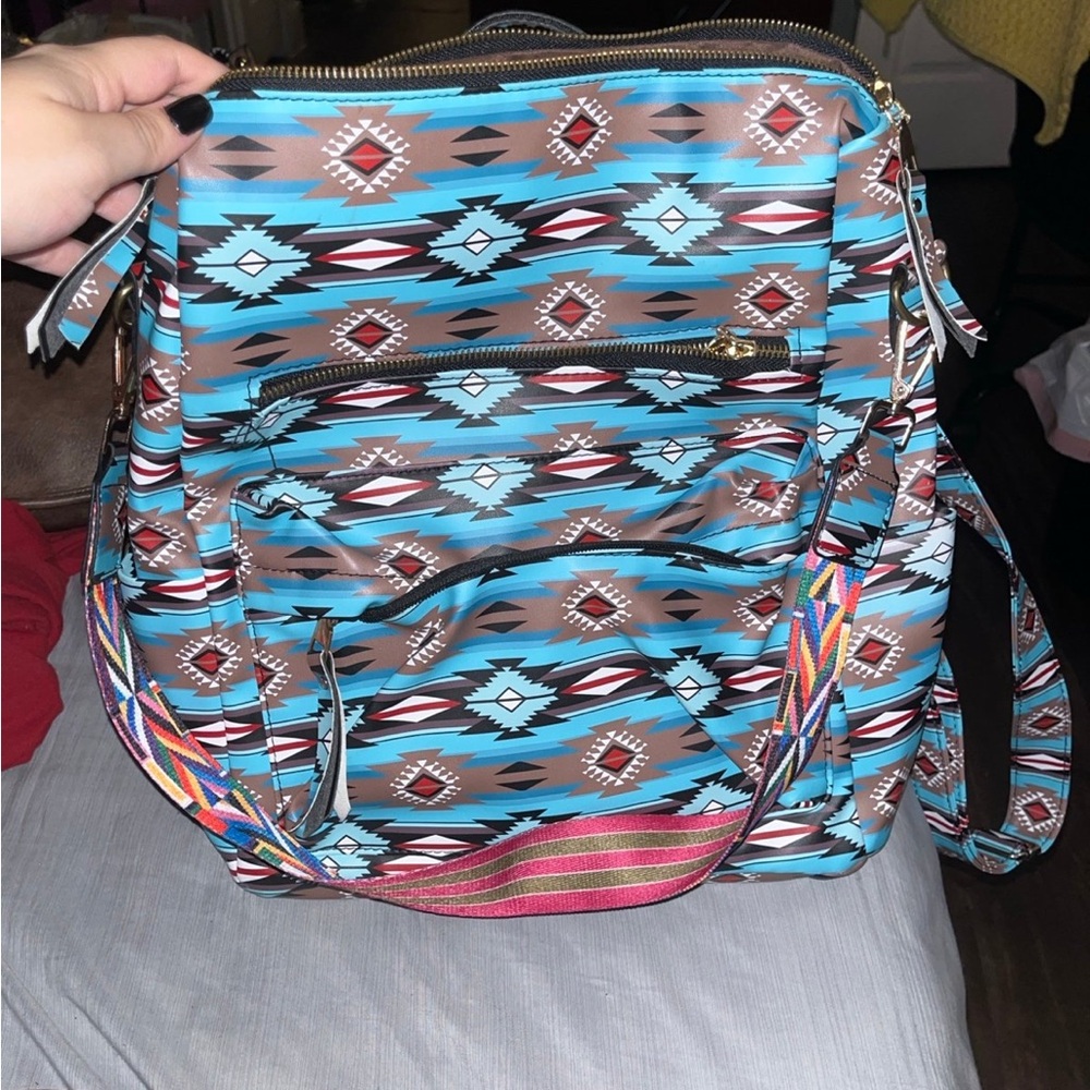 Stylish Multicolor Patterned Women's Bag